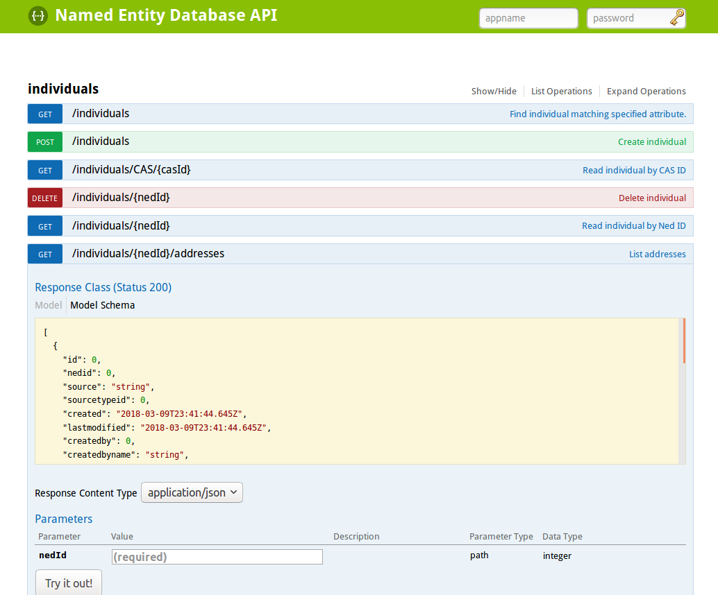 swagger UI